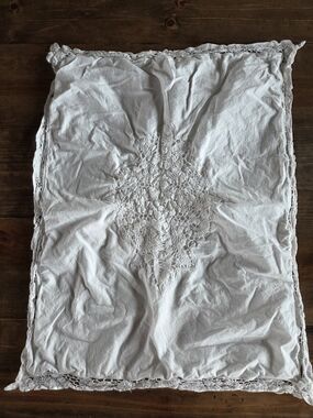 jcpenney White Lace Medallion Decorative Pillow Sham